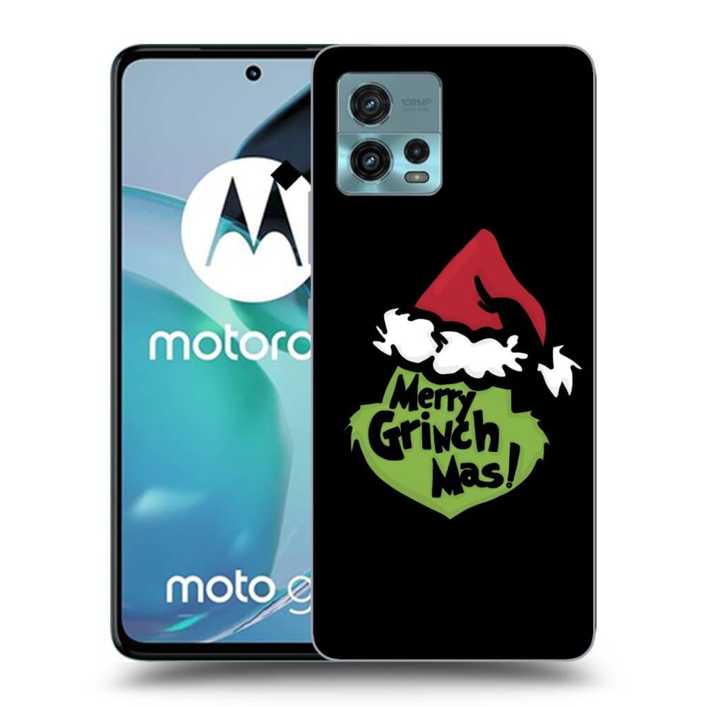 Picasee Motorola Moto G72 Hülle - Schwarzes Silikon - Grinch 2