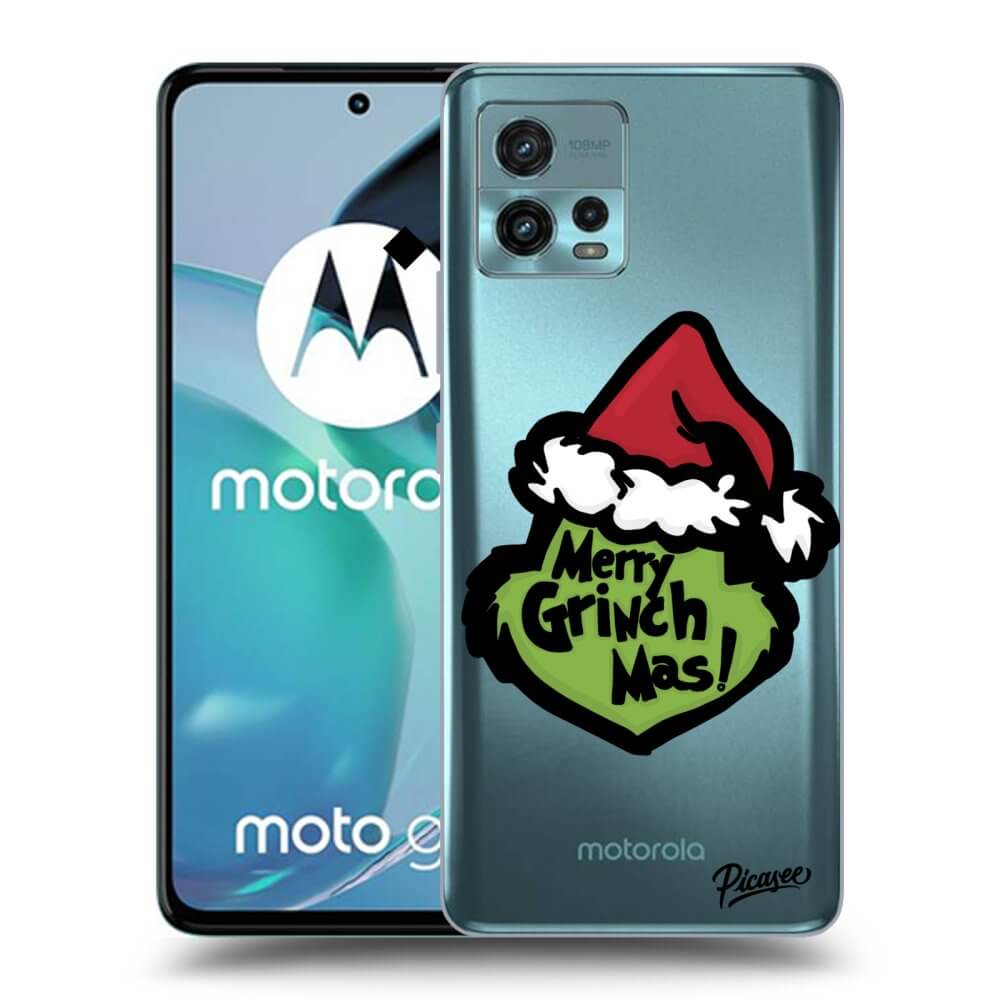 Picasee Motorola Moto G72 Hülle - Transparentes Silikon - Grinch 2