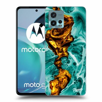 Picasee Motorola Moto G72 Hülle - Transparentes Silikon - Goldsky