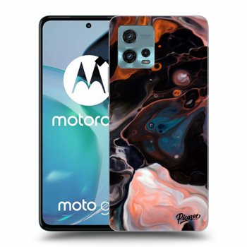 Picasee Motorola Moto G72 Hülle - Schwarzes Silikon - Cream
