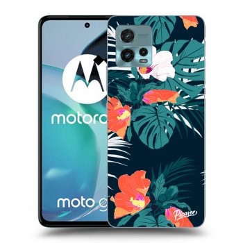 Picasee Motorola Moto G72 Hülle - Schwarzes Silikon - Monstera Color