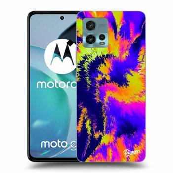 Picasee Motorola Moto G72 Hülle - Schwarzes Silikon - Burn