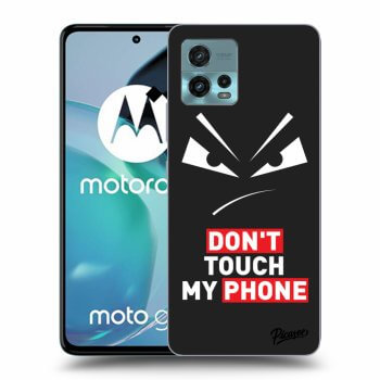 Picasee Motorola Moto G72 Hülle - Schwarzes Silikon - Evil Eye - Transparent