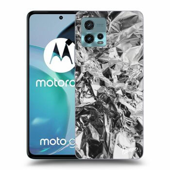 Picasee Motorola Moto G72 Hülle - Schwarzes Silikon - Chrome