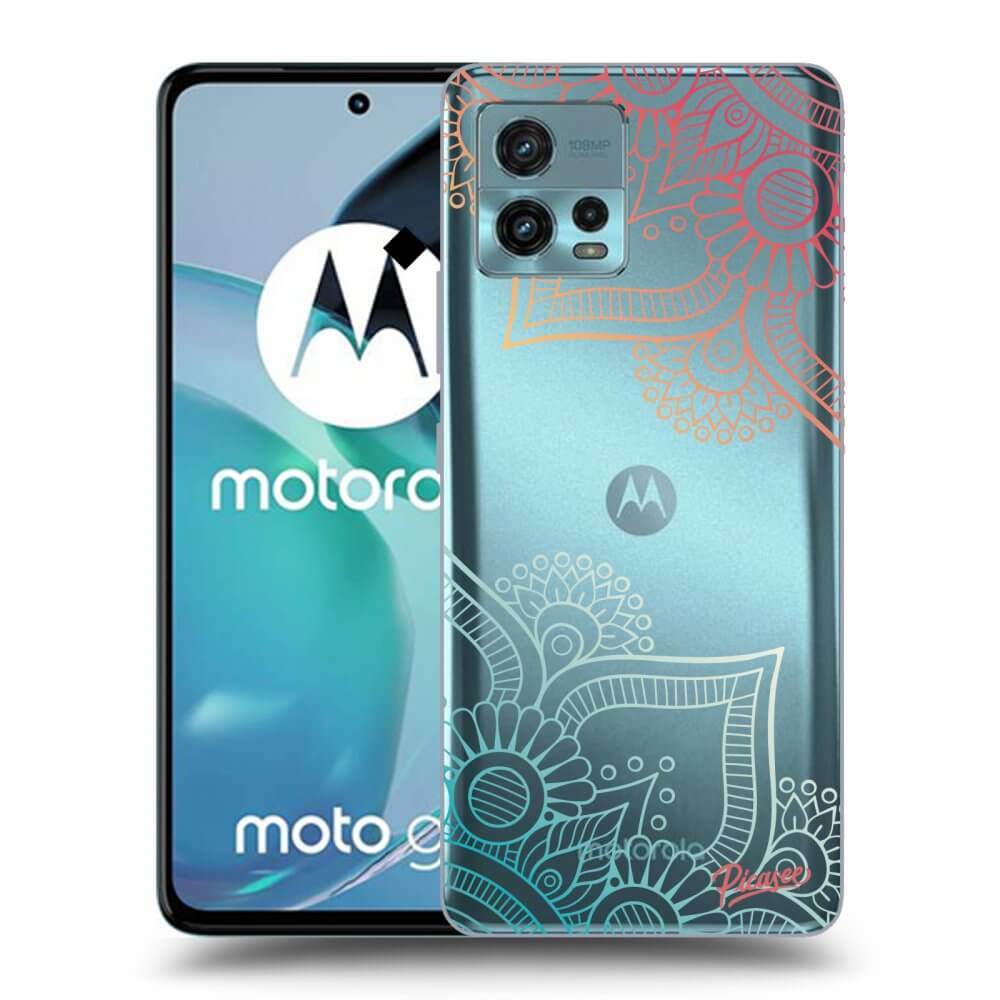 Picasee Motorola Moto G72 Hülle - Transparentes Silikon - Flowers pattern