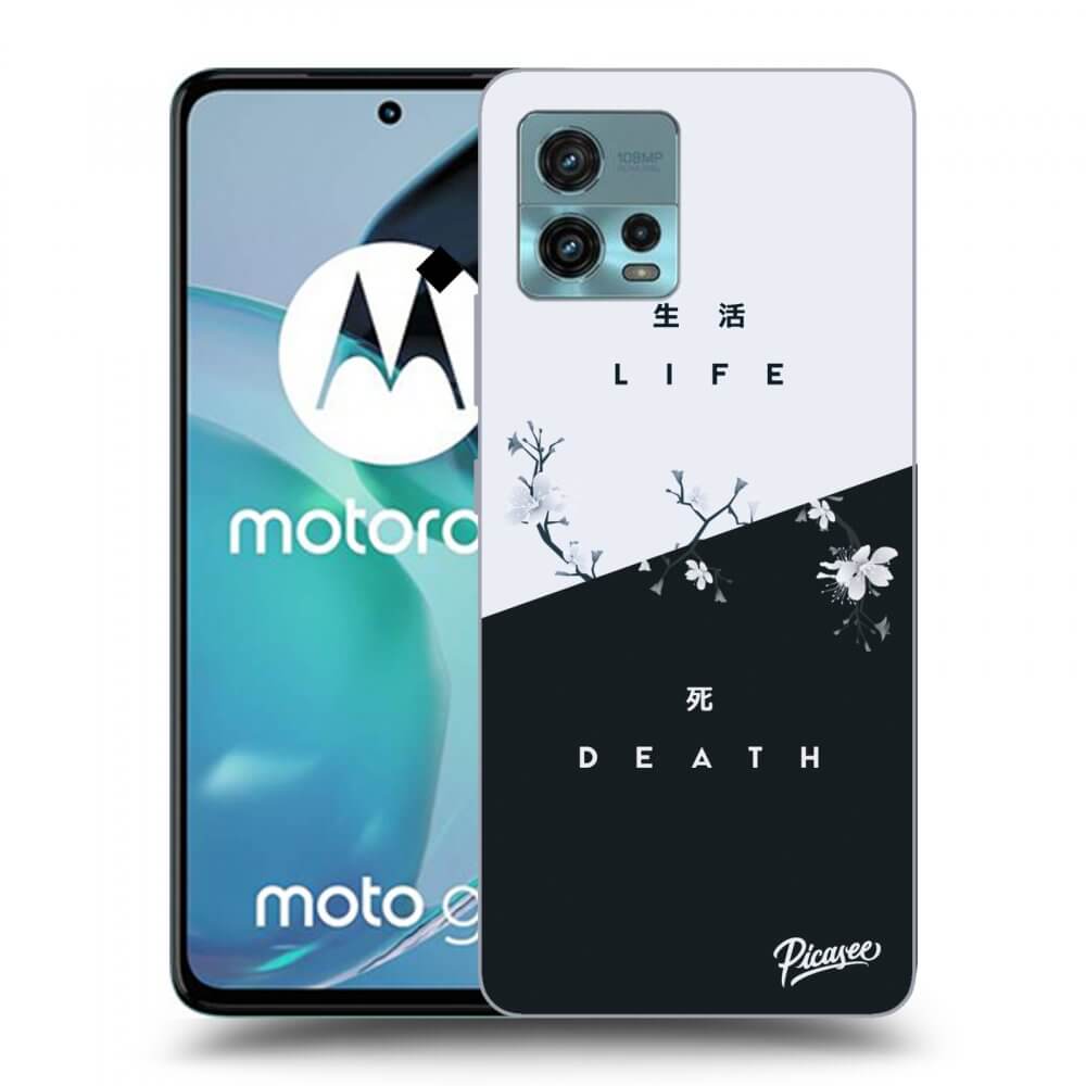 Picasee Motorola Moto G72 Hülle - Schwarzes Silikon - Life - Death