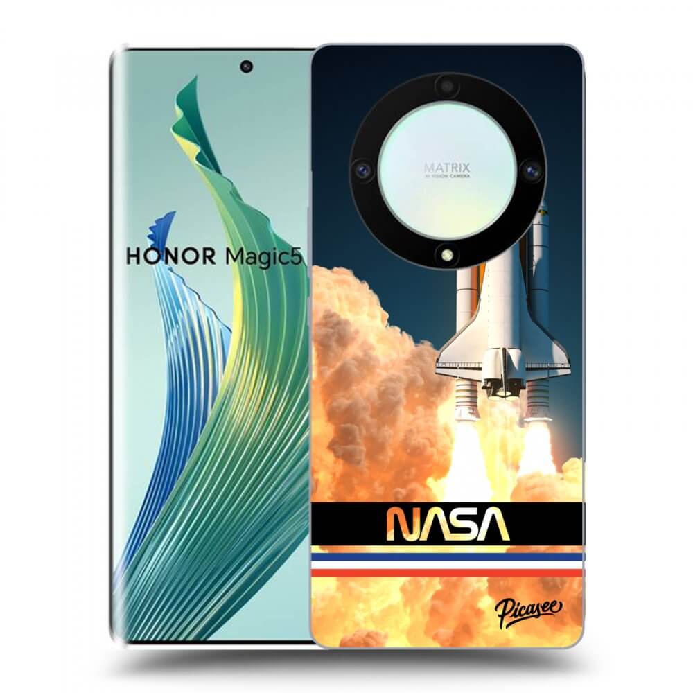 Picasee Honor Magic5 Lite 5G Hülle - Schwarzes Silikon - Space Shuttle