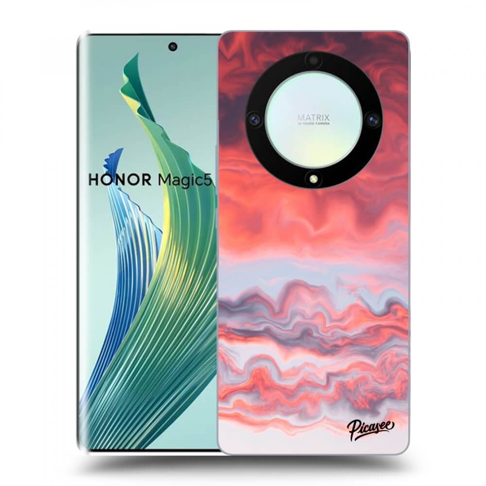 Picasee Honor Magic5 Lite 5G Hülle - Transparentes Silikon - Sunset