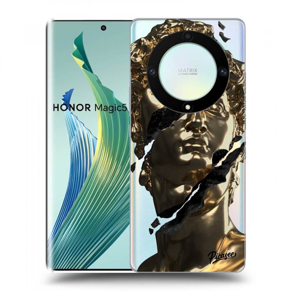 Picasee Honor Magic5 Lite 5G Hülle - Transparentes Silikon - Golder