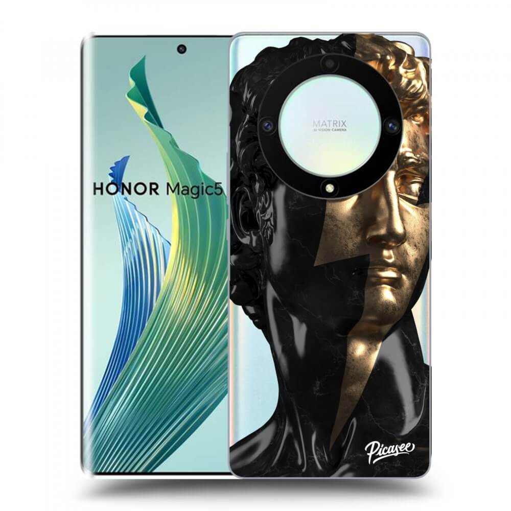 Picasee Honor Magic5 Lite 5G Hülle - Transparentes Silikon - Wildfire - Black