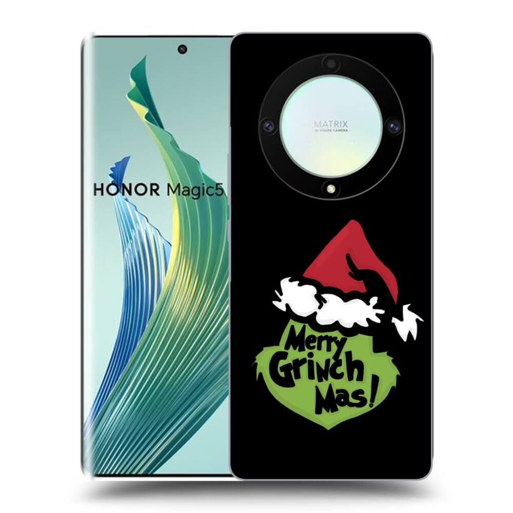 Picasee Honor Magic5 Lite 5G Hülle - Schwarzes Silikon - Grinch 2