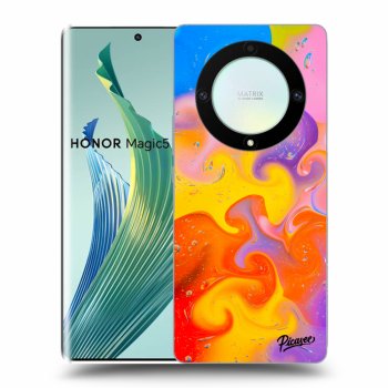 Picasee Honor Magic5 Lite 5G Hülle - Transparentes Silikon - Bubbles