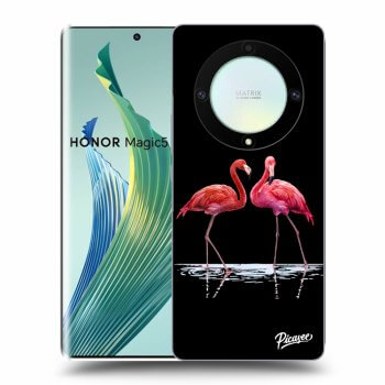 Hülle für Honor Magic5 Lite 5G - Flamingos zu zweit
