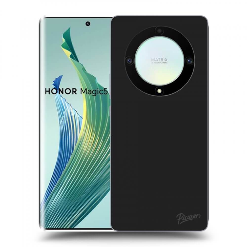 Picasee Honor Magic5 Lite 5G Hülle - Schwarzes Silikon - Clear