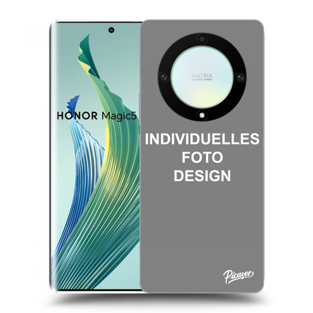 Picasee Honor Magic5 Lite 5G Hülle - Transparentes Silikon - Individuelles Fotodesign
