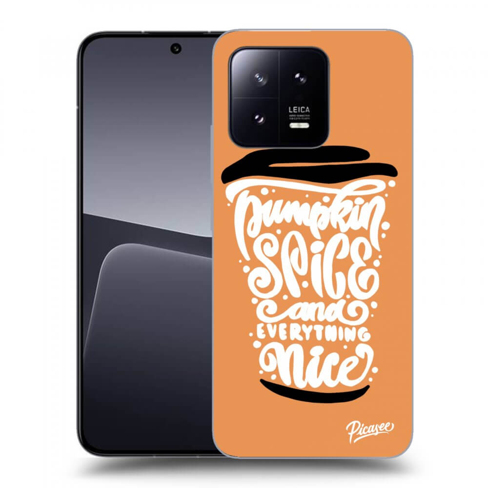 Picasee Xiaomi 13 Hülle - Transparentes Silikon - Pumpkin coffee