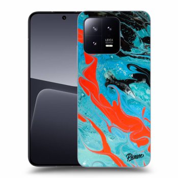 Picasee Xiaomi 13 Hülle - Transparentes Silikon - Blue Magma