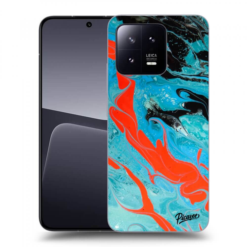 Picasee Xiaomi 13 Pro Hülle - Schwarzes Silikon - Blue Magma