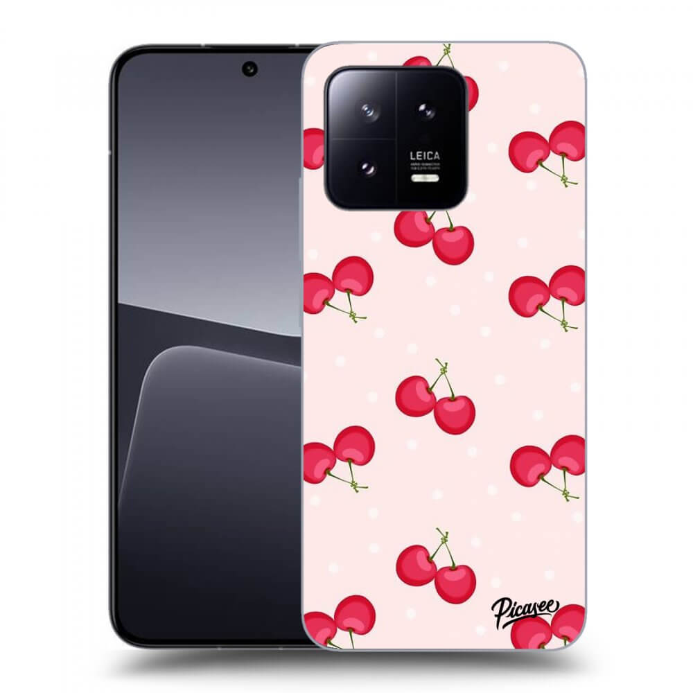 Picasee Xiaomi 13 Pro Hülle - Schwarzes Silikon - Cherries
