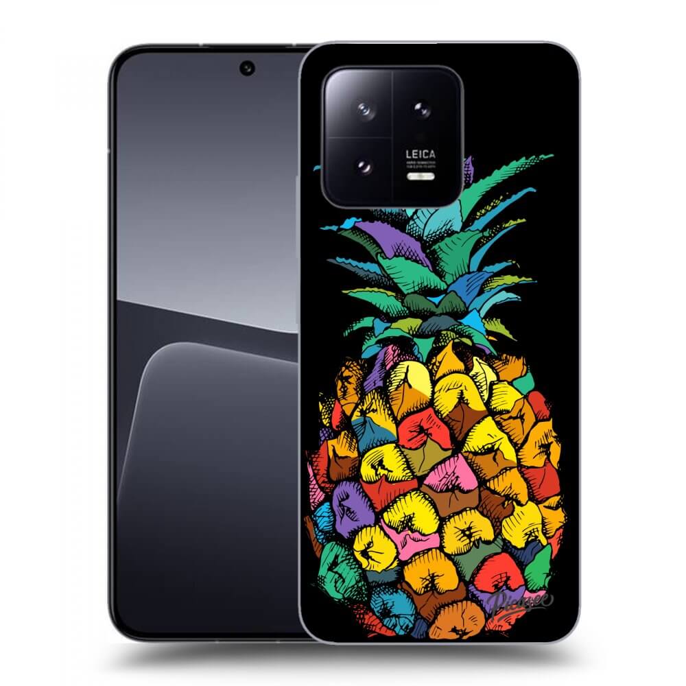 Picasee Xiaomi 13 Pro Hülle - Schwarzes Silikon - Pineapple