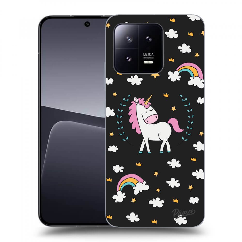 Picasee Xiaomi 13 Pro Hülle - Schwarzes Silikon - Unicorn star heaven