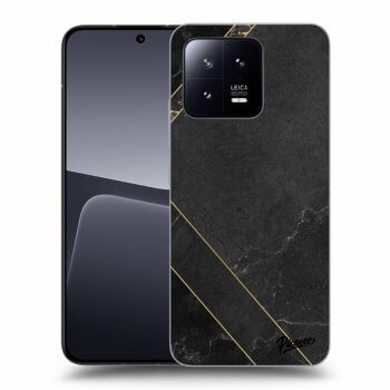 Picasee Xiaomi 13 Pro Hülle - Transparentes Silikon - Black tile