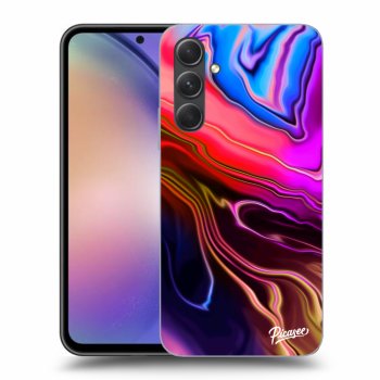 Picasee Samsung Galaxy A54 5G Hülle - Transparentes Silikon - Electric