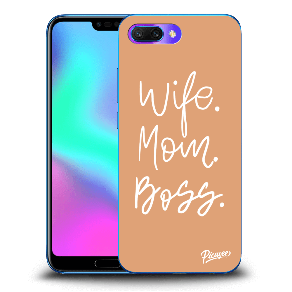 Picasee Honor 10 Hülle - Transparentes Silikon - Boss Mama