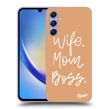 Hülle für Samsung Galaxy A34 5G A346B - Boss Mama