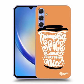 Hülle für Samsung Galaxy A34 5G A346B - Pumpkin coffee
