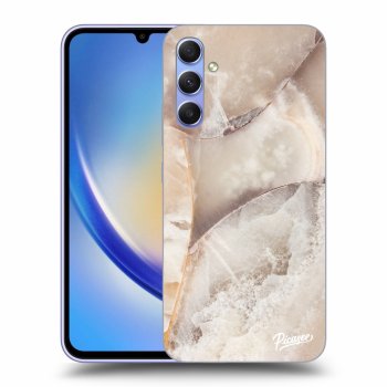 Hülle für Samsung Galaxy A34 5G A346B - Cream marble