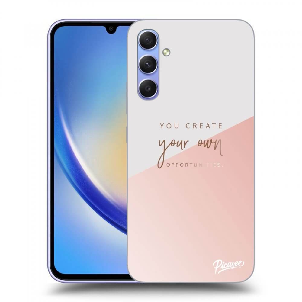 Picasee Samsung Galaxy A34 5G A346B Hülle - Transparentes Silikon - You create your own opportunities