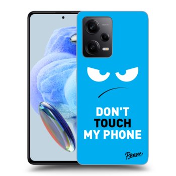 Picasee Xiaomi Redmi Note 12 5G Hülle - Transparentes Silikon - Angry Eyes - Blue