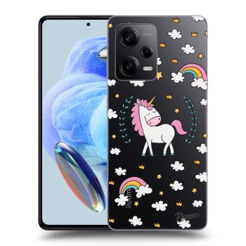 Picasee Xiaomi Redmi Note 12 5G Hülle - Transparentes Silikon - Unicorn star heaven