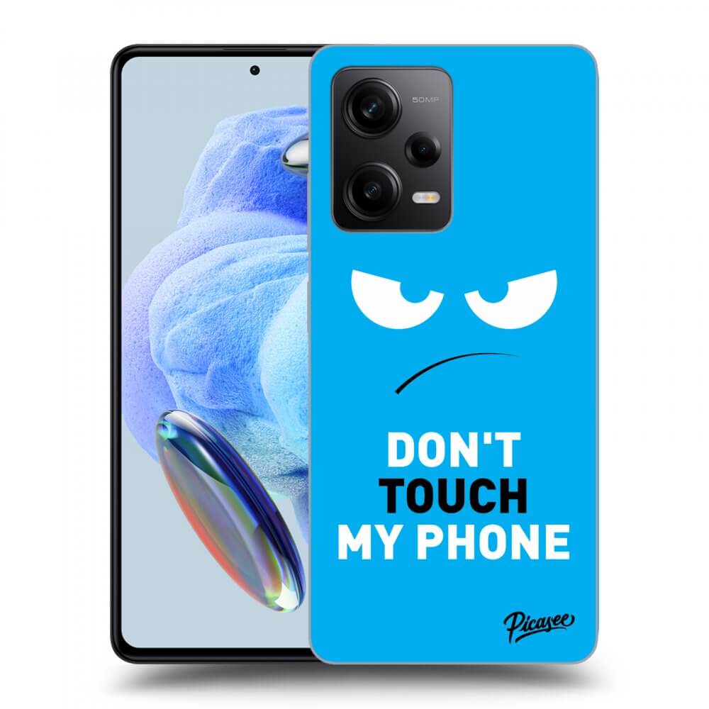 Picasee Xiaomi Redmi Note 12 Pro 5G Hülle - Transparentes Silikon - Angry Eyes - Blue