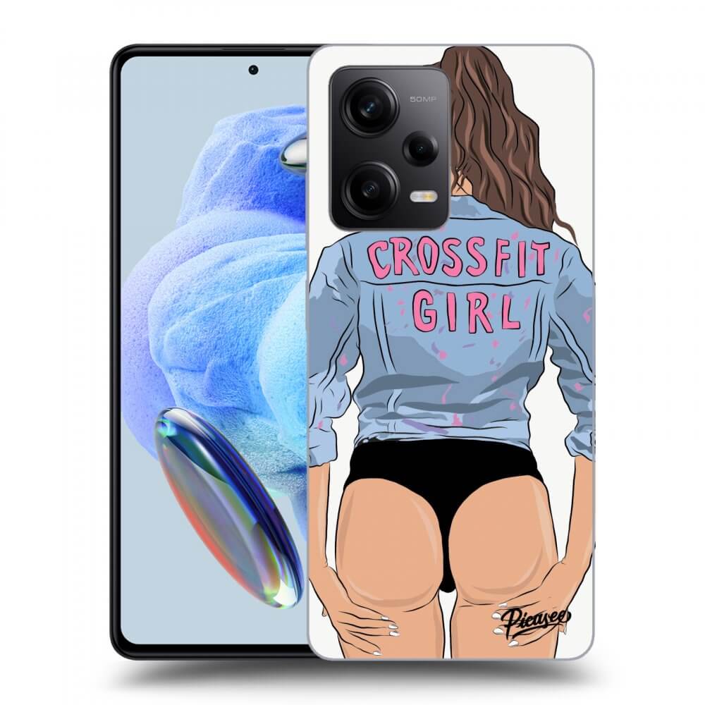 Picasee Xiaomi Redmi Note 12 Pro 5G Hülle - Schwarzes Silikon - Crossfit girl - nickynellow