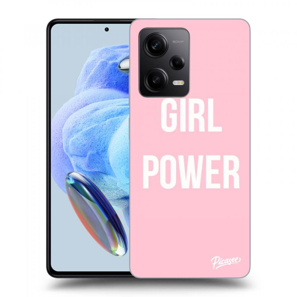 Picasee Xiaomi Redmi Note 12 Pro+ 5G Hülle - Schwarzes Silikon - Girl power