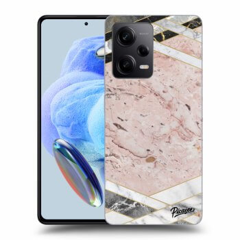 Hülle für Xiaomi Redmi Note 12 Pro+ 5G - Pink geometry