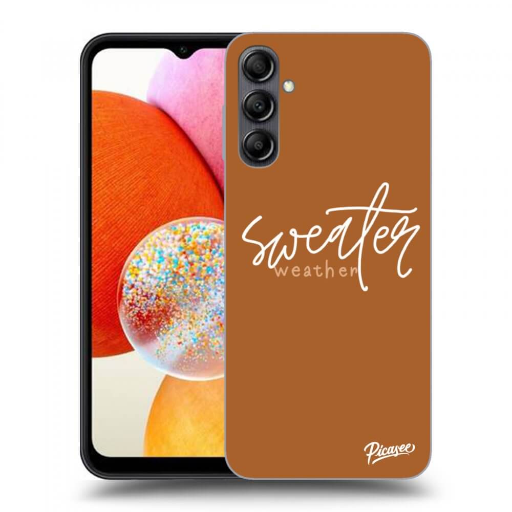 Picasee Samsung Galaxy A14 4G A145R Hülle - Transparentes Silikon - Sweater weather