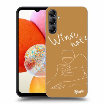 Picasee Samsung Galaxy A14 4G A145R Hülle - Transparentes Silikon - Wine not