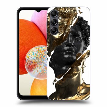 Hülle für Samsung Galaxy A14 4G A145R - Gold - Black