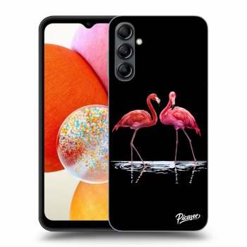 Picasee ULTIMATE CASE für Samsung Galaxy A14 4G A145R - Flamingos couple