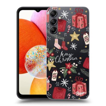 Picasee Samsung Galaxy A14 4G A145R Hülle - Transparentes Silikon - Christmas