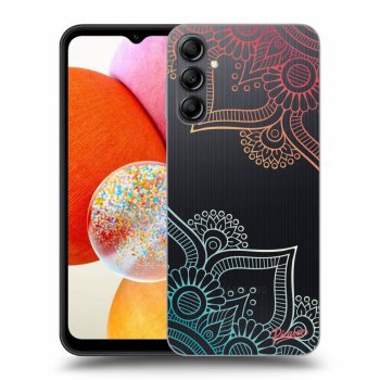 Picasee Samsung Galaxy A14 4G A145R Hülle - Transparentes Silikon - Flowers pattern