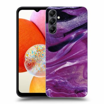 Picasee ULTIMATE CASE für Samsung Galaxy A14 4G A145R - Purple glitter