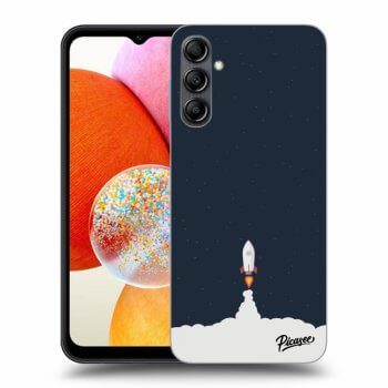 Picasee Samsung Galaxy A14 5G A146P Hülle - Schwarzes Silikon - Astronaut 2