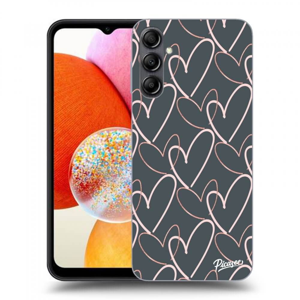 Picasee Samsung Galaxy A14 5G A146P Hülle - Transparentes Silikon - Lots of love