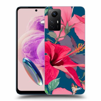 Picasee Xiaomi Redmi Note 12S Hülle - Transparentes Silikon - Hibiscus