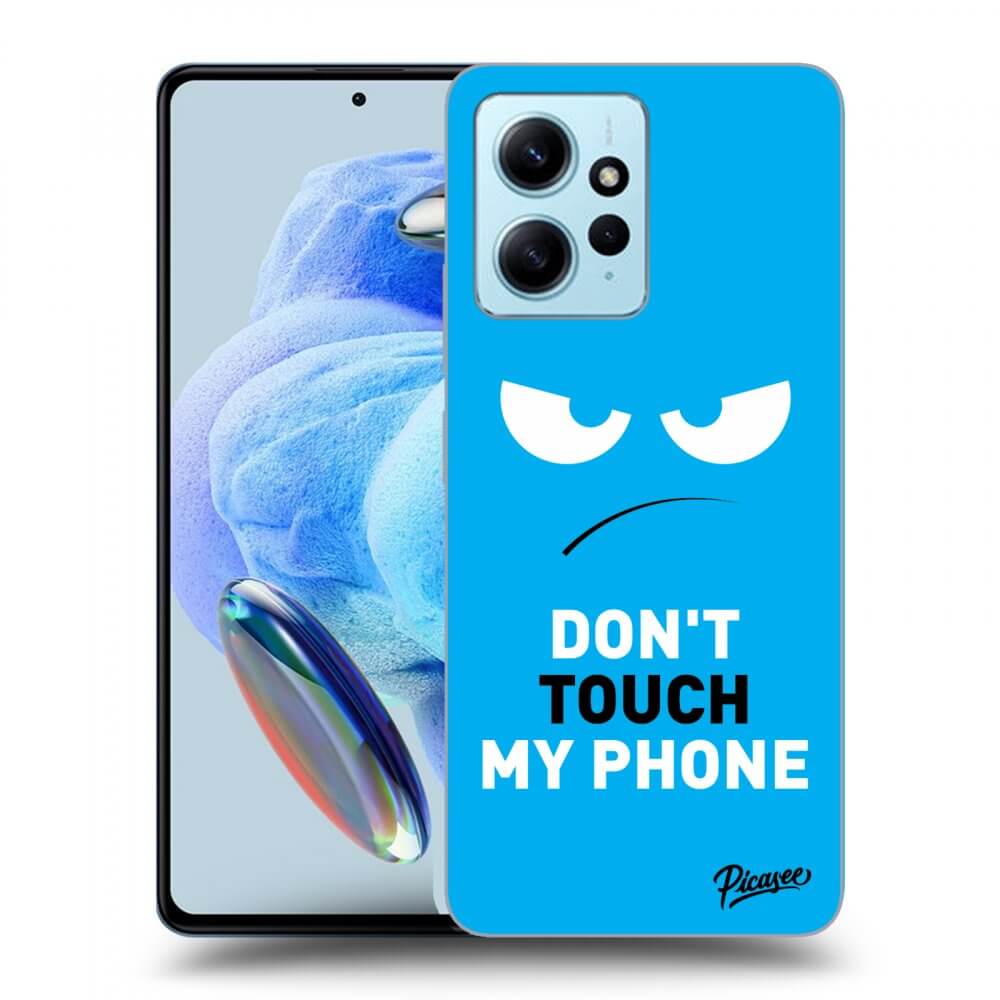 Picasee Xiaomi Redmi Note 12 4G Hülle - Schwarzes Silikon - Angry Eyes - Blue