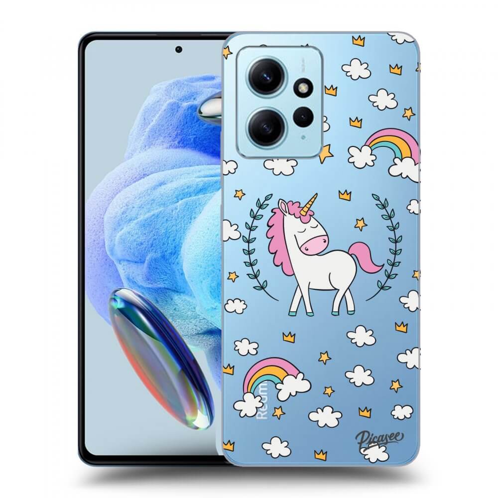 Picasee Xiaomi Redmi Note 12 4G Hülle - Transparentes Silikon - Unicorn star heaven